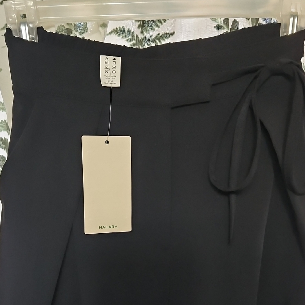 Halara Flex™ High Waisted Tie Side Wide Leg Work Pants with Pockets